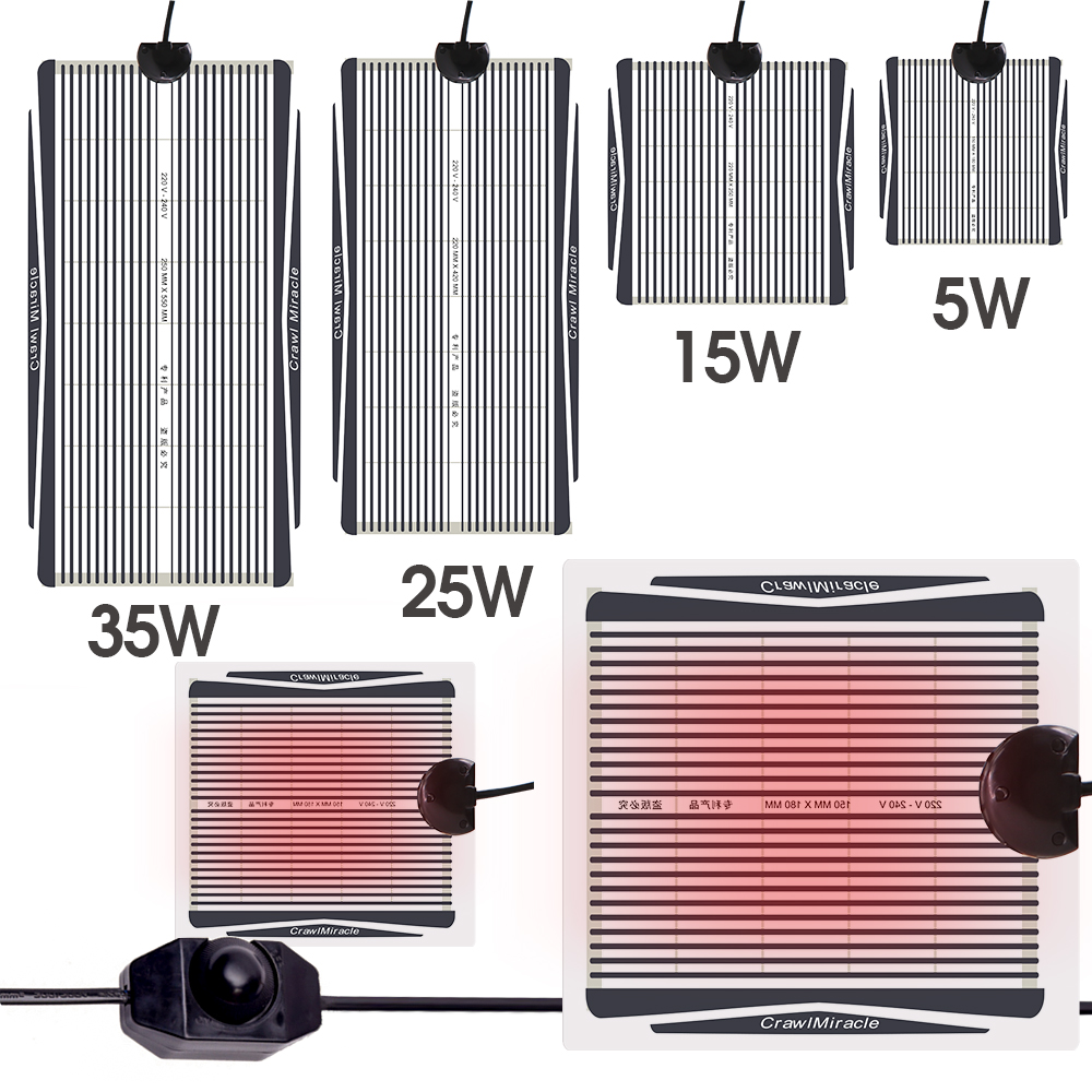 Reptile Heating Mat - Wewnętrzna ciepła mata grzewcza regulowany regulator