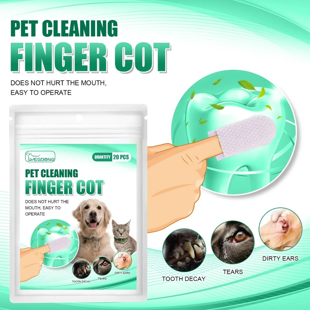 Pet Ear Cleaner - Jednorazowe nakładki na palce dla zwierząt