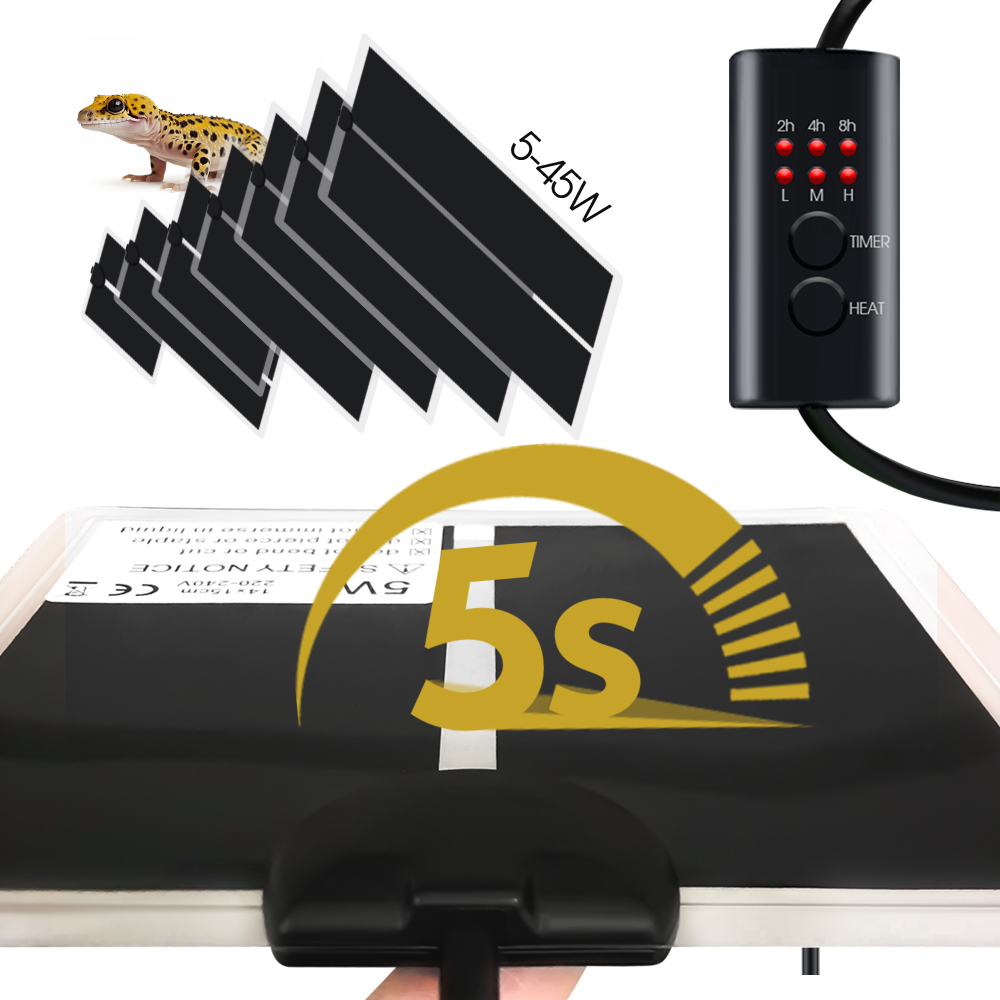 Reptile Heating Mat - Wtyczka EU 5-20W Gady Regulowany regulator