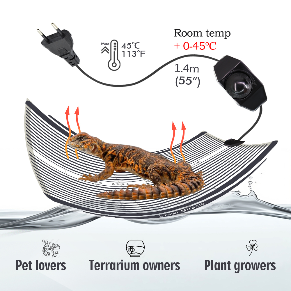 5W 15W 25W 35W Graphene Gady M – Reptile Heating Mat recenzja i cena