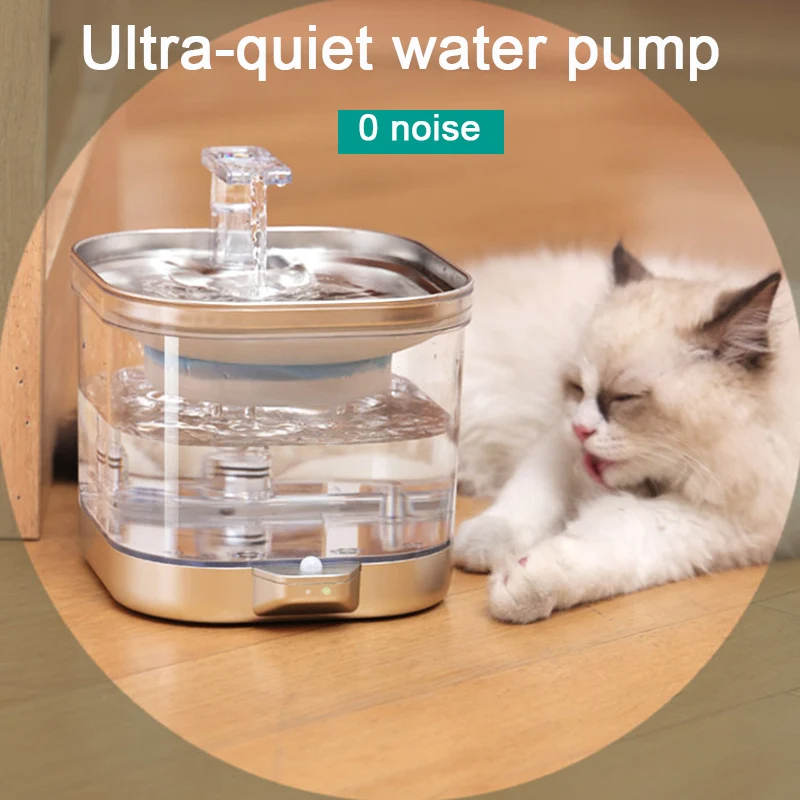 무선 고양이 물 분수, 충전식 스마트 자동 필터, 고양 – Pet Water Fountain recenzja i cena
