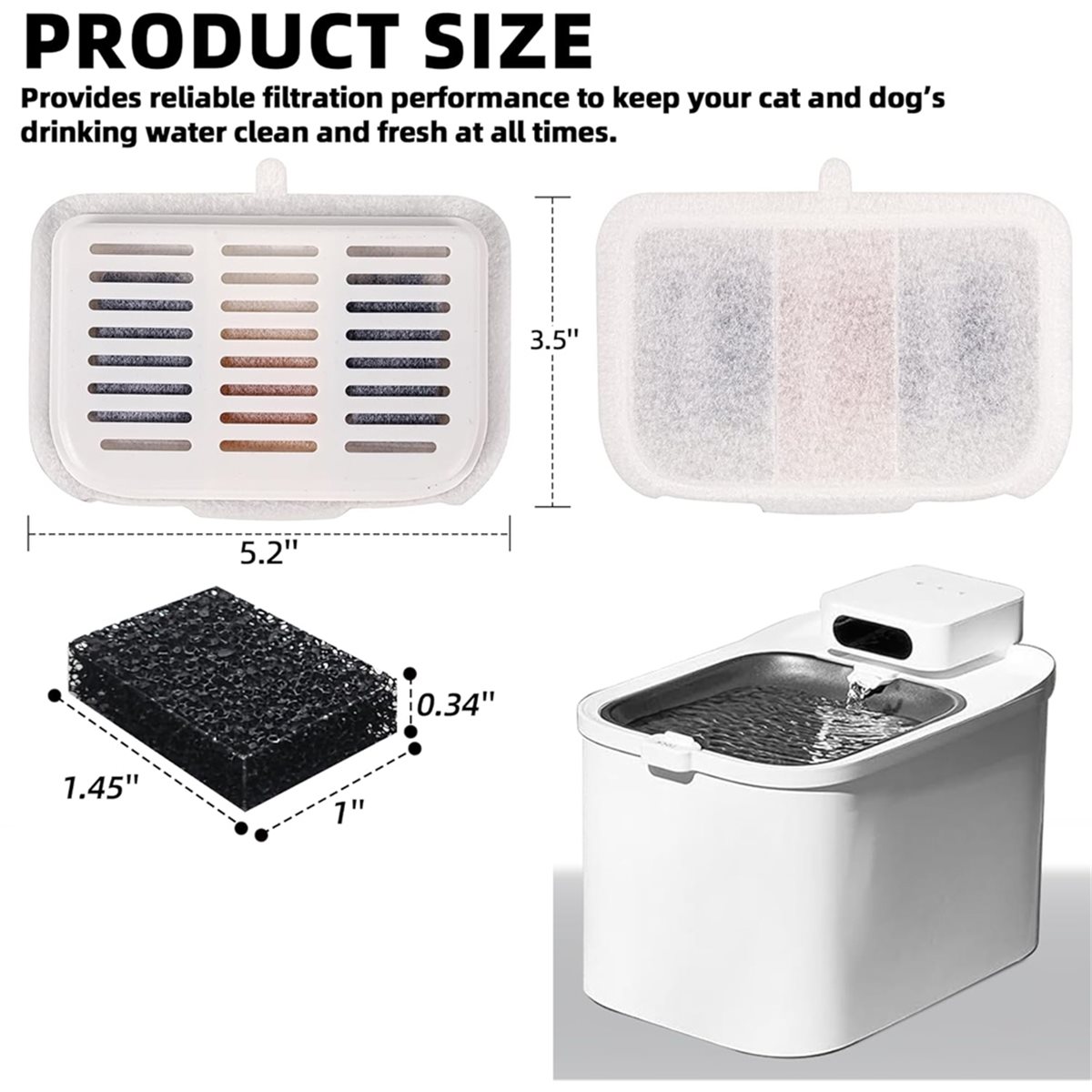 (A02R) Zestaw 15 sztuk filtrów – Pet Water Fountain recenzja i cena
