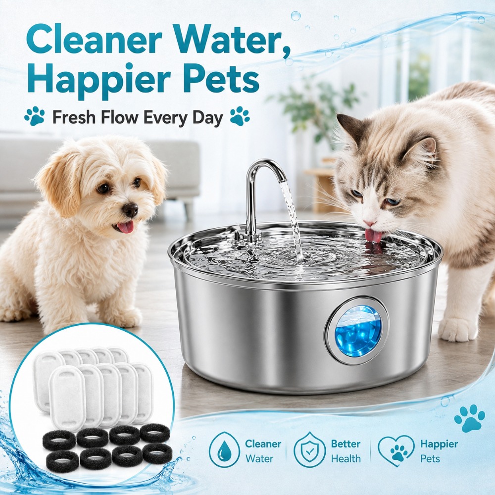 Filtr zamienny z gąbką z węgle – Pet Water Fountain recenzja i cena